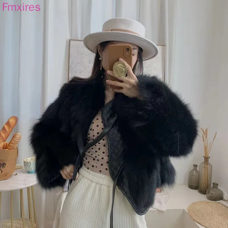 Autumn and Winter Imitation Fox Fur Coat Female Temperament Celebrity Young Women Short Section Fashion Fur One Body Hair, Senio