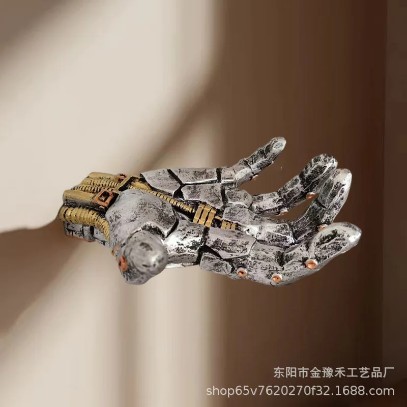 Resin Robot Hand Wall Mounted Basketball Holder Creative Organizer Rack for Sports Balls Man Cave Wall Decor