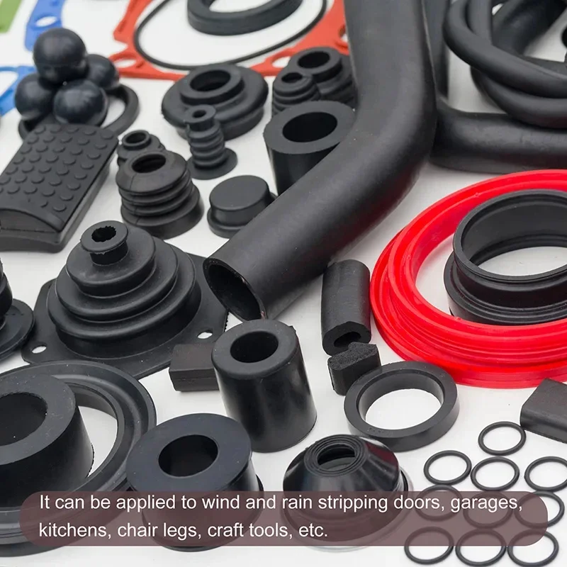 EPDM Rubber Foam Strip, Flat Seal Gasket Sheet Roll, 3mm & 5mm Thickness, Vibration Reduction Padding for DIY Sealing
