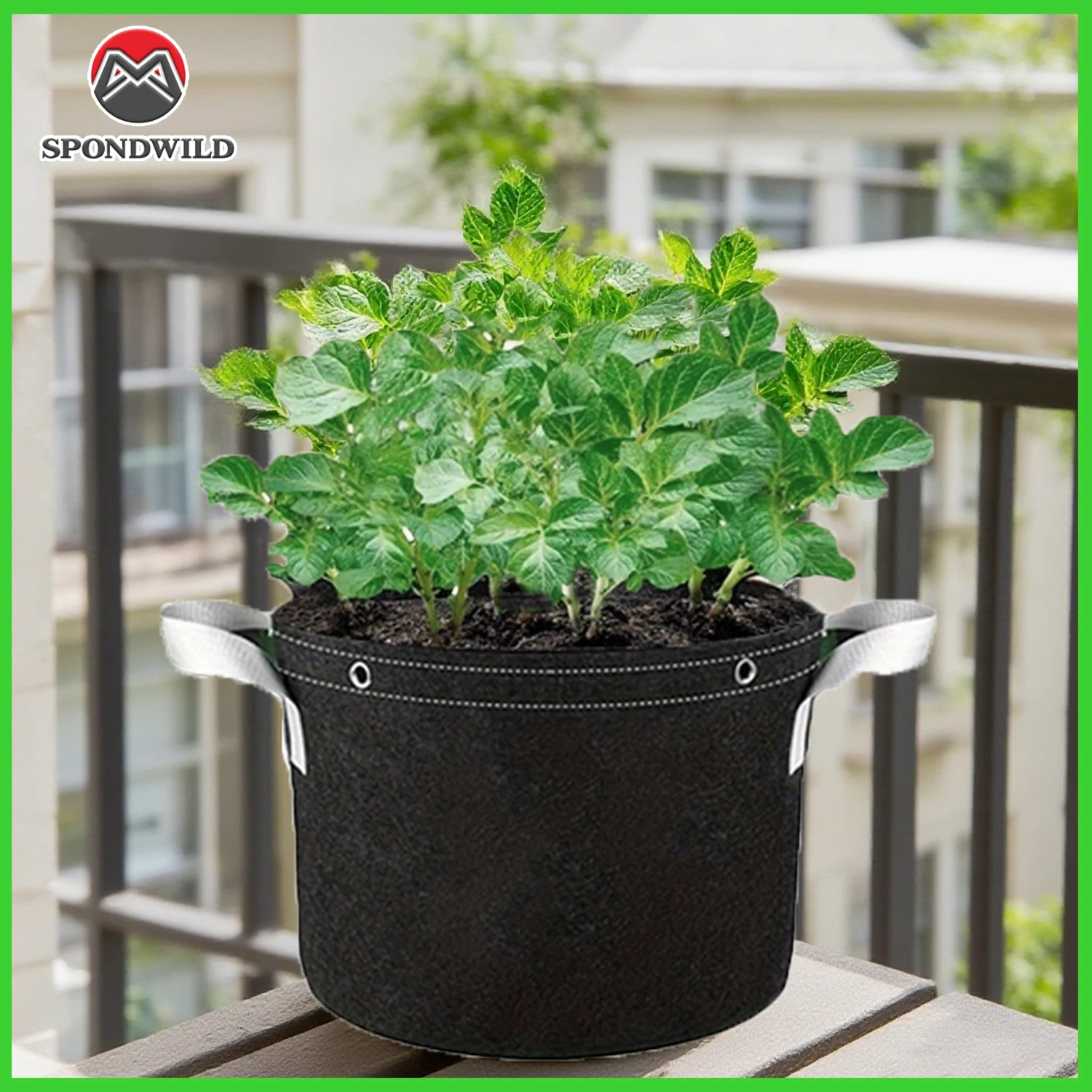 

Reusable Non-Woven Planter Bucket with Handles, Heavy Duty Grow Bags 5 Gallon for Vegetables Flowers Potatoes