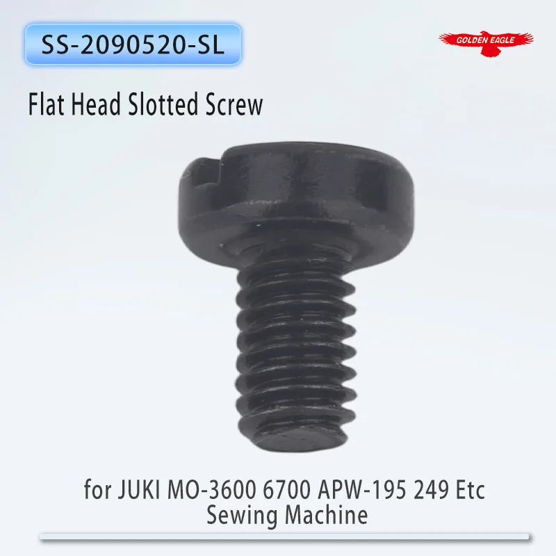 SS-2090520-SL Flat Head Slotted Screw for JUKI MO-3600 6700 APW-195 249 Etc Sewing Machine Parts