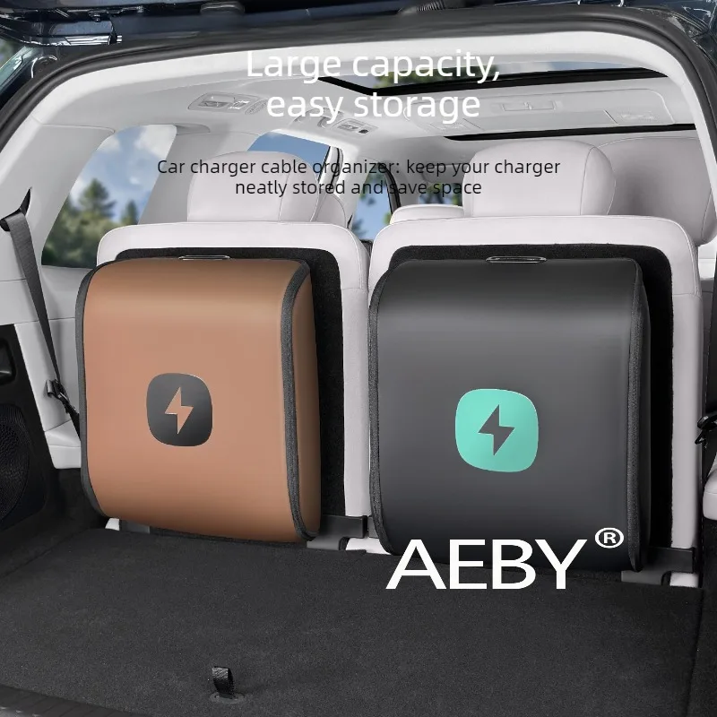 

AEBY For BYD Atto 2 2025 Portable EV Charger Cable Bag,Anti-Dust Charger Cord Holder Bag,Charging Gun Carrying Case,Organizer