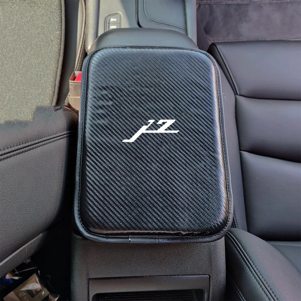 Carbon Fiber Auto Armrests Storage Box Cover Pad For JAC IC5 J3 Board JS3 JS4 S3 J2 T5 T6 T8 Pro T40 J5 J6 J4 J7 JS7 Accessories