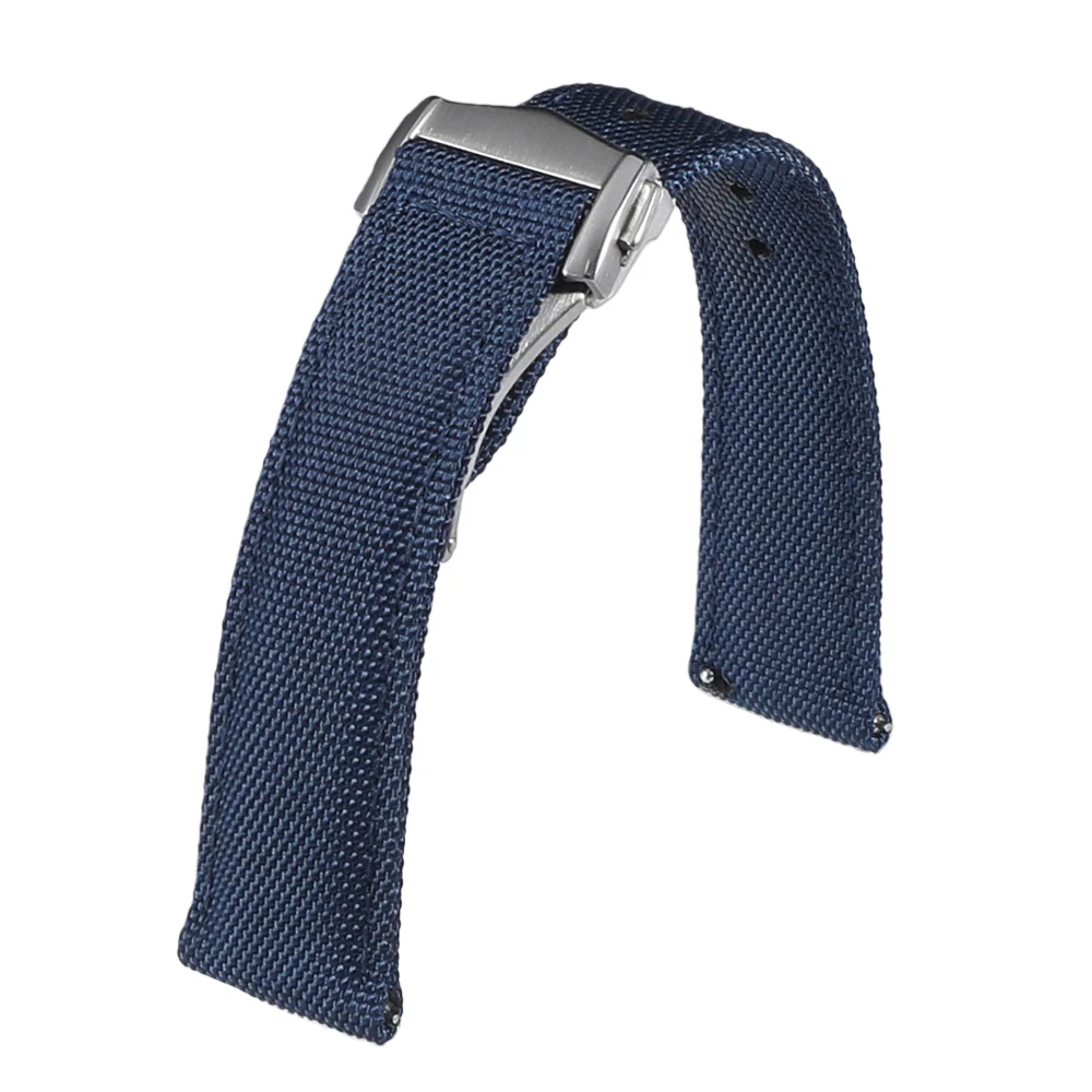 Neues Sailcloth-Uhrenarmband mit Schnellverschluss, Faltschließe, 20 mm, 22 mm, wasserdichtes Nylon-Uhrenarmband für Omega für Herren