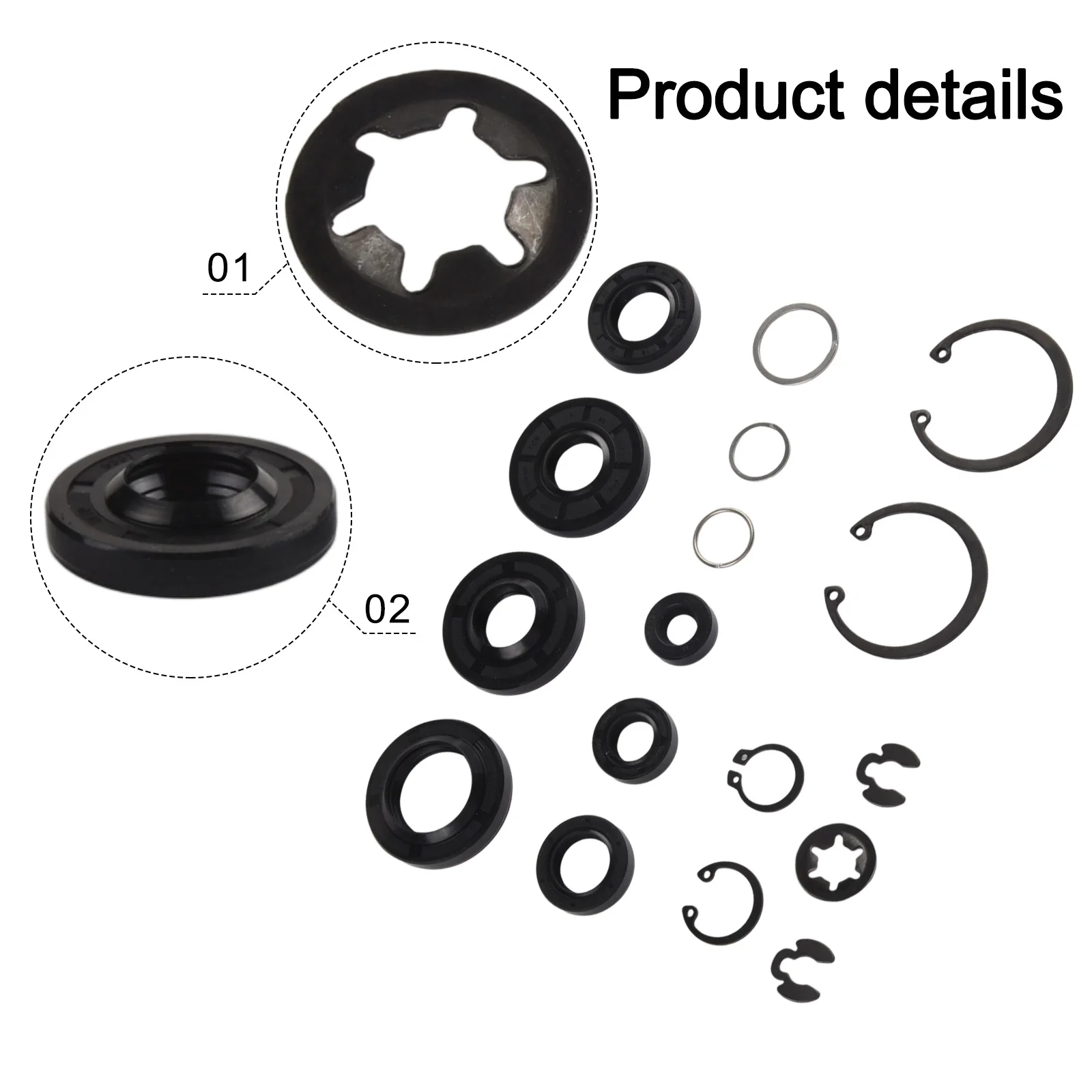 Mower Repair Hydraulic Gear Seal Kit Mower Hydraulic Gear Seal Engine Accessory Mower Seal Replacement Extends Mower Lifespan