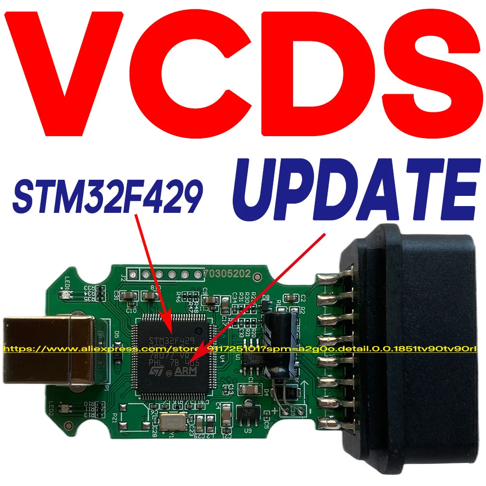 

2025 Newest Unlimited VINs VCDS Auto com Diagnostic Coding VAG COM VAG HEX V2 Hardware Interface FOR VW AUDI Skoda Seat Real V2
