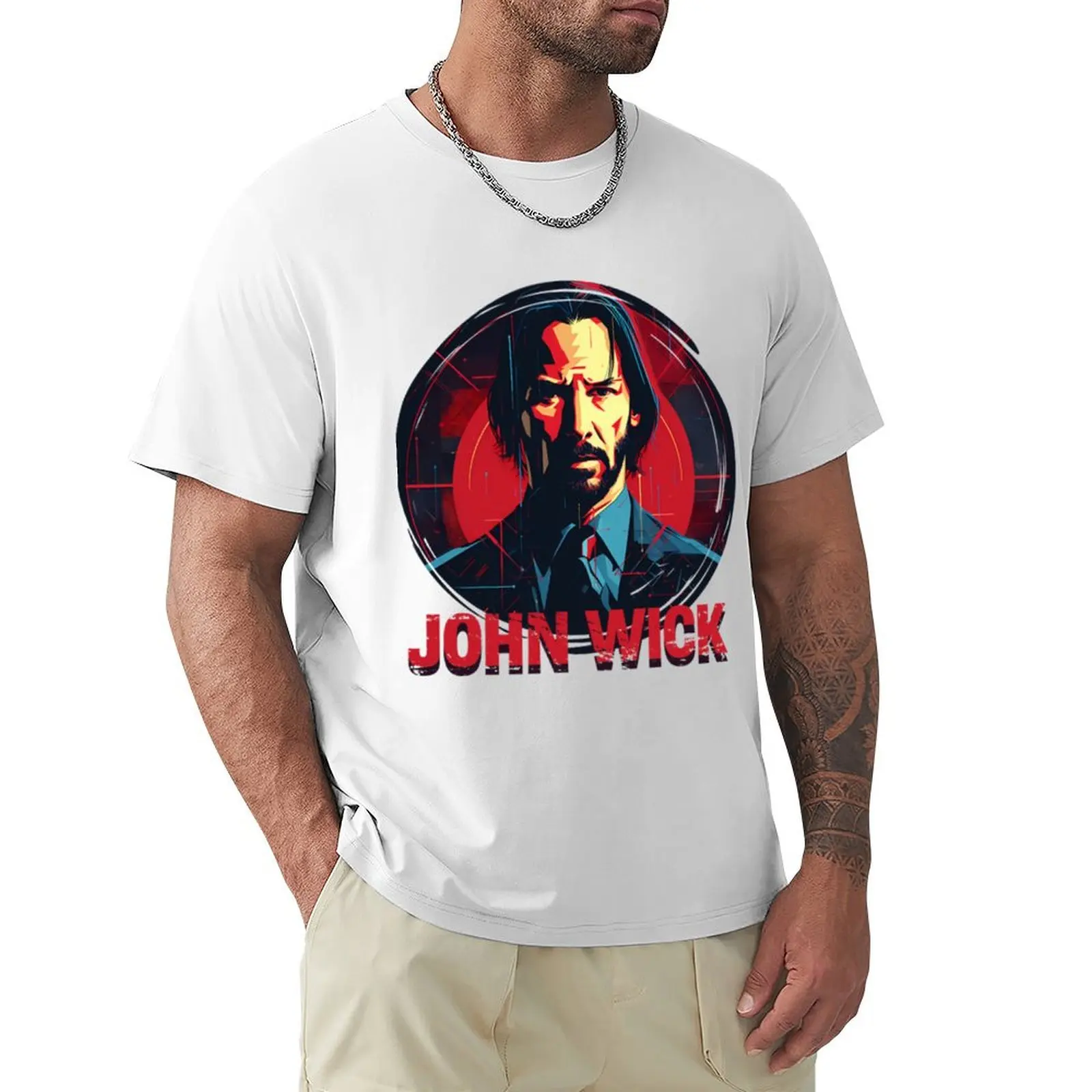 John Wick Vintage T-Shirt new edition customs design your own customs boys whites oversized t shirt men