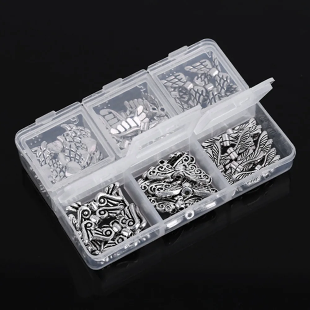 

Красивые бусины из сплава с крыльями ангела, серебряные ювелирные изделия, сделай сам, бусины с крыльями ангела, изготовление браслетов