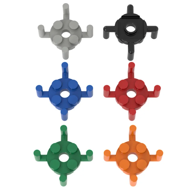 Small Particle Building Blocks Spare Parts 2x2 Four Sides with Upward Curved Handle Plate 1050 Compatible with Lego 98284