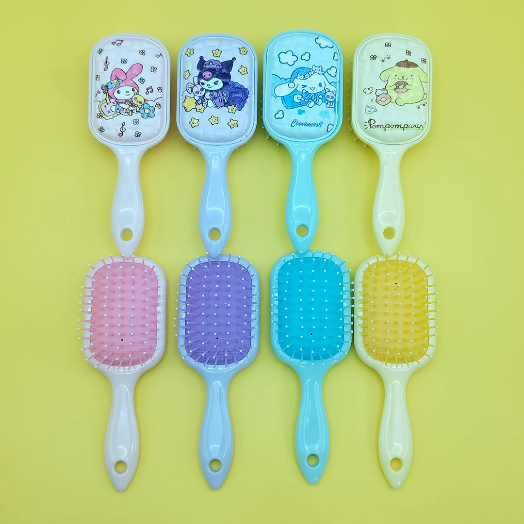 ل كورومي ميلودي مشط رمل متدفق مشط نجمة خماسية كارتون لطيف أنيمي المحيطة الفتيات وسادة هوائية مشط هدية للأطفال