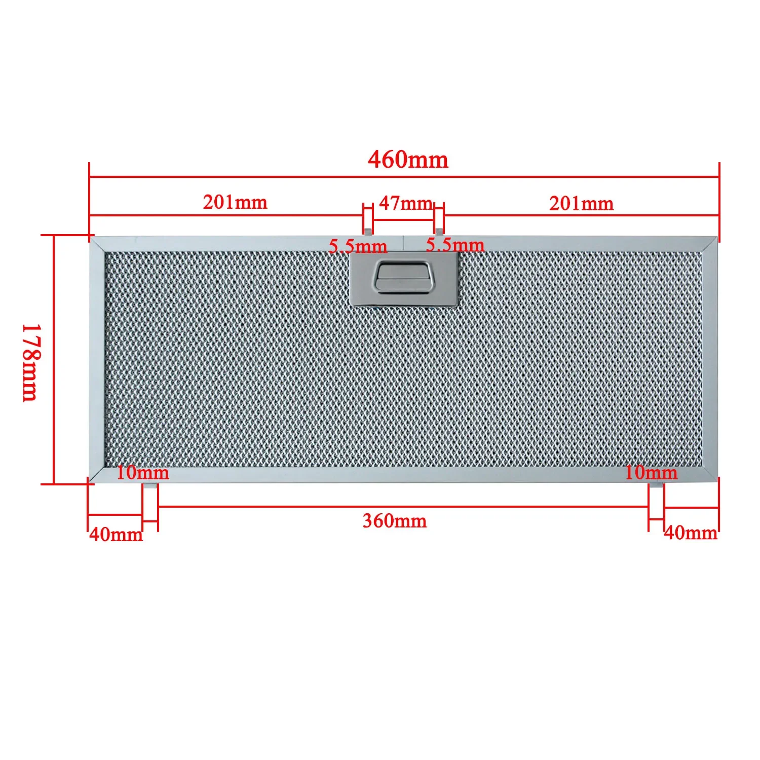 ELICA WHIRLPOOL Kitchen Hood Filter 460x178mm image 2