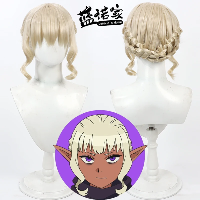 

Аниме Dungeon Meshi Senshi Cos, парик для косплея, Хэллоуин, карнавал, реквизит для вечеринки, синтетические волосы, термостойкое волокно + шапочка для парика