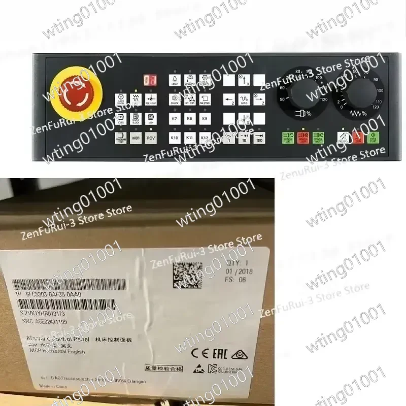 for 6FC5303-0AF35-0AA0 Brand New 808D Machine Control Panel English Layout