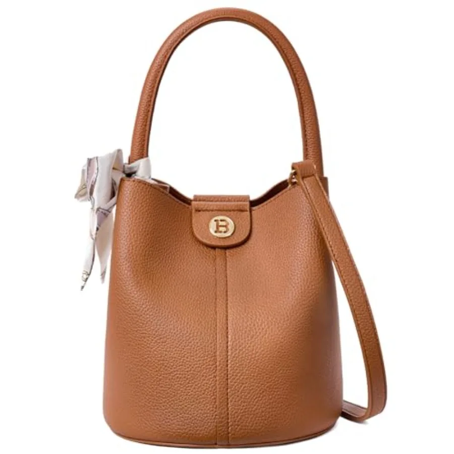 

Маленькие сумки через плечо BOSTANTEN для женщин, мини-сумка-ведро из веганской кожи со съемным плечевым ремнем