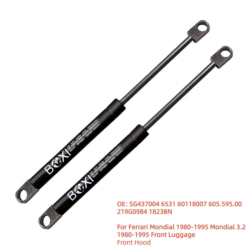 BOXI 2 Stück Motorhauben-Hebestützen für Ferrari Mondial 1980 - 1995 Mondial 3.2 1980 - 1995 Vorderer Kofferraum 60118007 Hebestangen