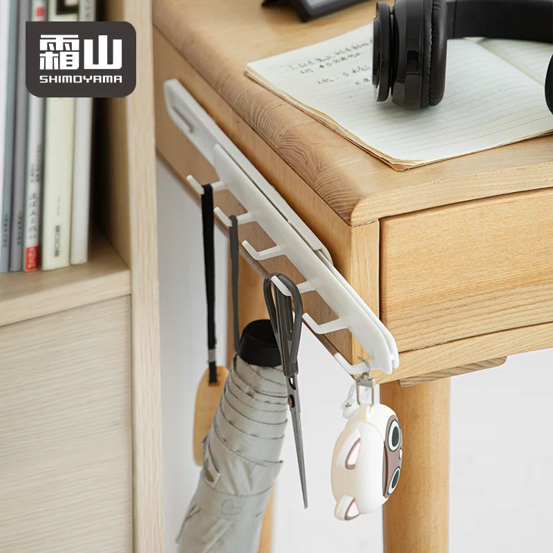 

For SHIMOYAMA Versatile Expandable Six Hook Storage Rack Durable ABS Modern Clothing Holders & Racks Convenient Use