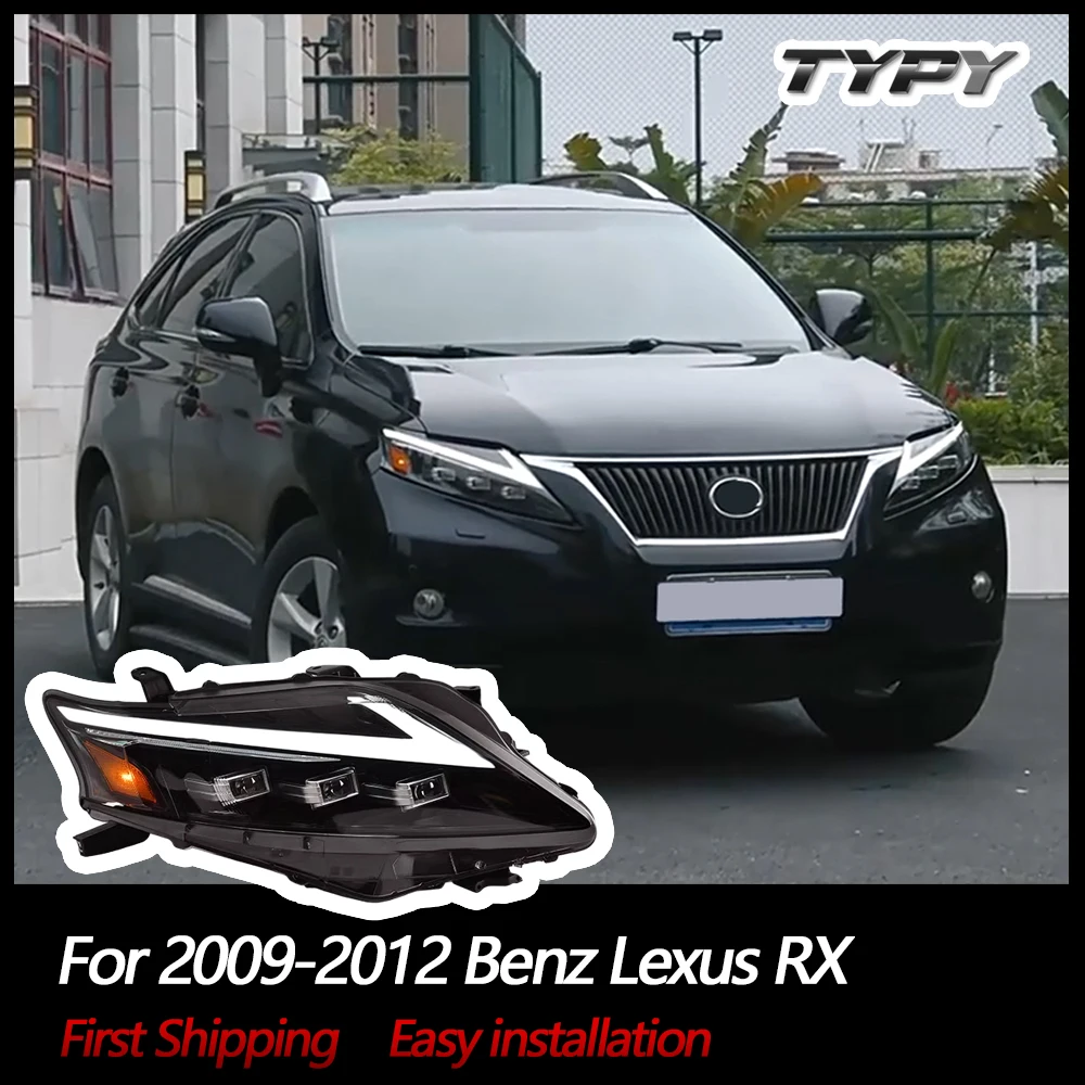 

Автомобильные фары TYPY для Lexus RX, светодиодные фары 2009-2012 RX300 RX270 RX350, дневные ходовые огни Plug and Play, автомобильные аксессуары