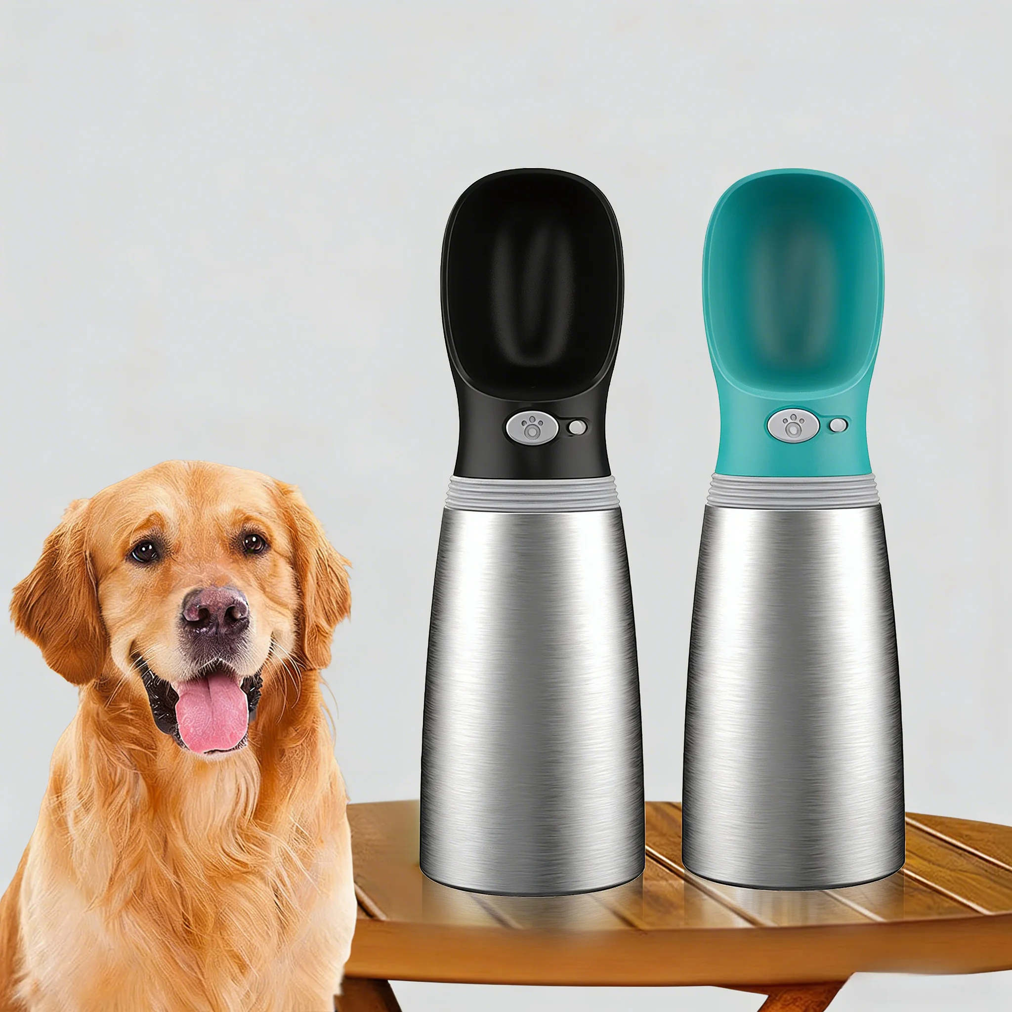 

Portable Dog Insulated Water Bottle for Small Large Dogs Cat Outdoor Leakproof Walking Drinking Bowls Chihuahua Bulldog Supplies