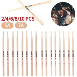 1-5Pairs Drumsticks 5A/7A Drum Sticks Consistent Weight and Pitch Mallets American Hickory Drumsticks Percussion Accessories