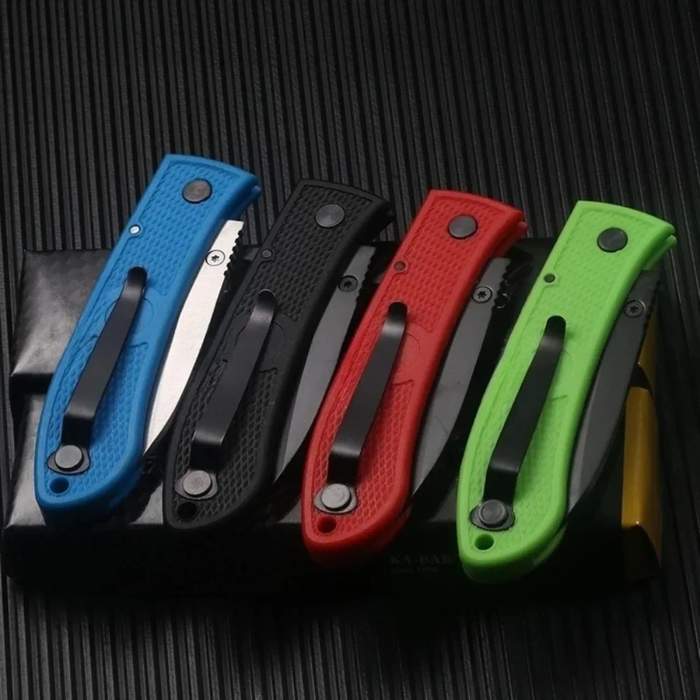 4062 EDC 440C شفرة التخييم في الهواء الطلق الصيد شواء سكينة تكتيكية ألياف النايلون مقبض متعددة الوظائف الصيد القتالية سكين للفرد #6