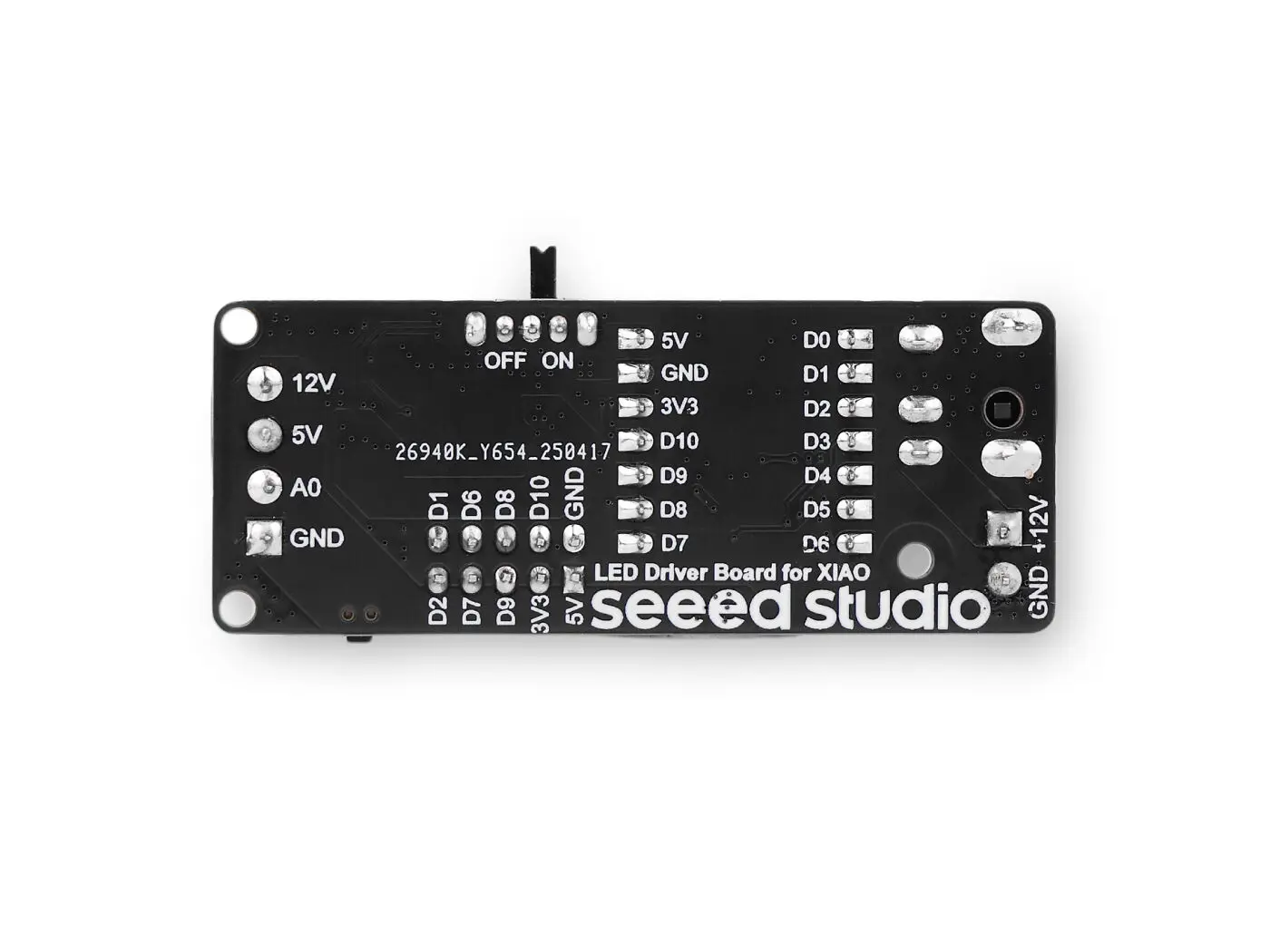 Scheda driver LED Seeed Studio per Seeed Studio XIAO, supporta strisce LED RGB 5V e 12V NeoPixel WS2812, WS2813, WS2815