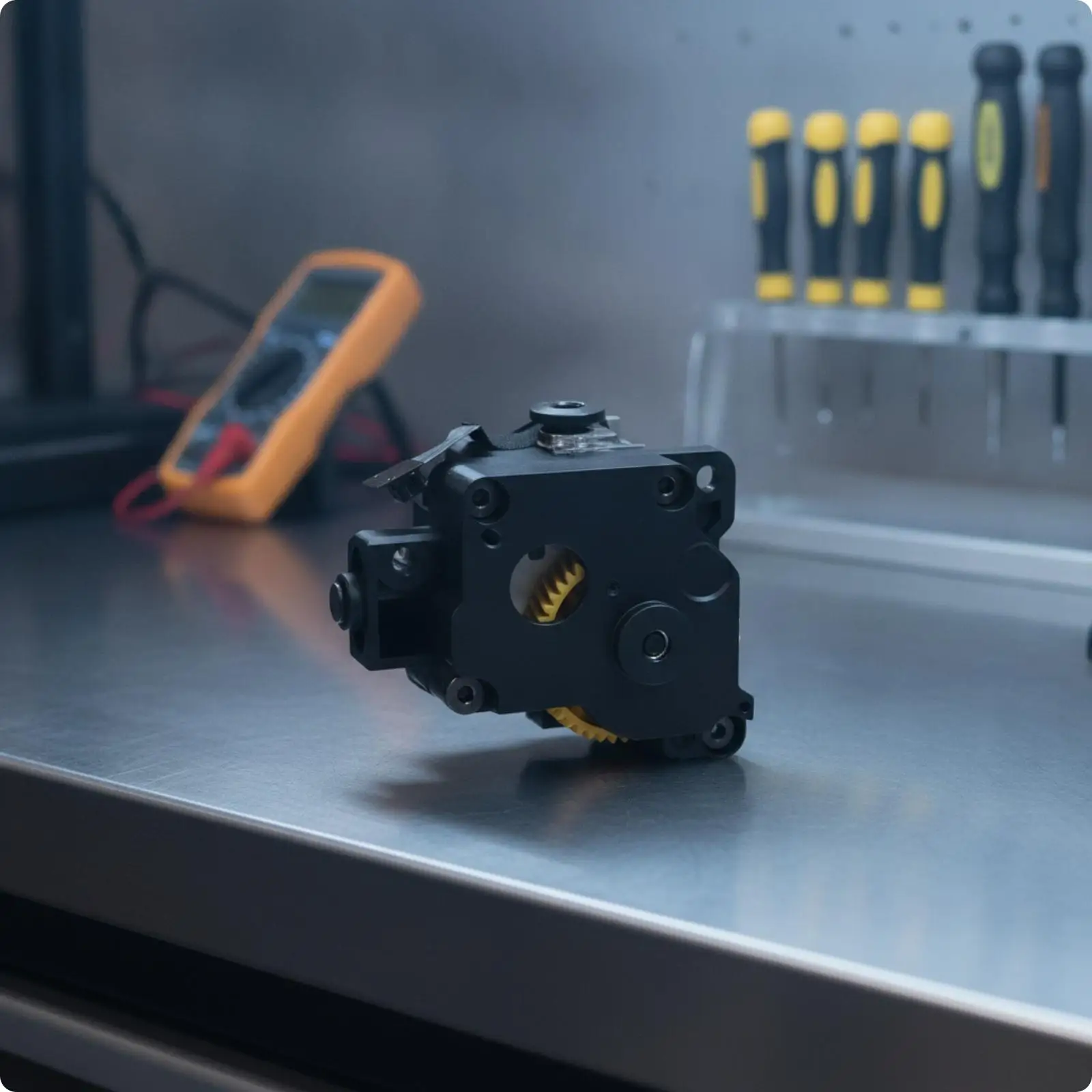 3D Printer Extruder Drive Unit for P1 Series with Compact Housing and Steel Gear for Easy Installation