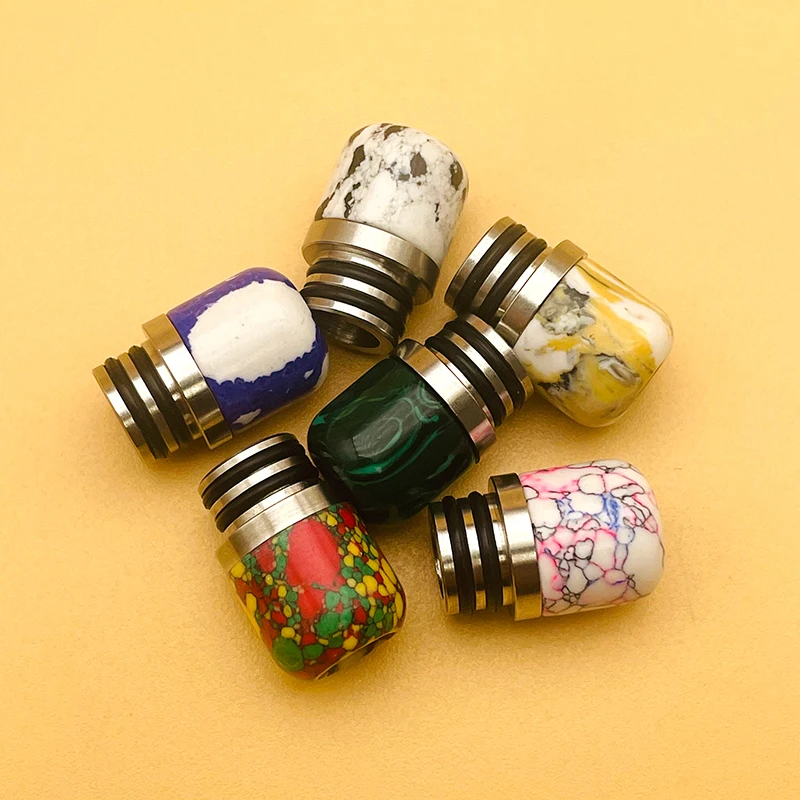 DSX 510 Drip Tip Stainless Steel Marble Heat Resistance mouthpiece for RTA Atomizer Dotaio box E-cig accessories