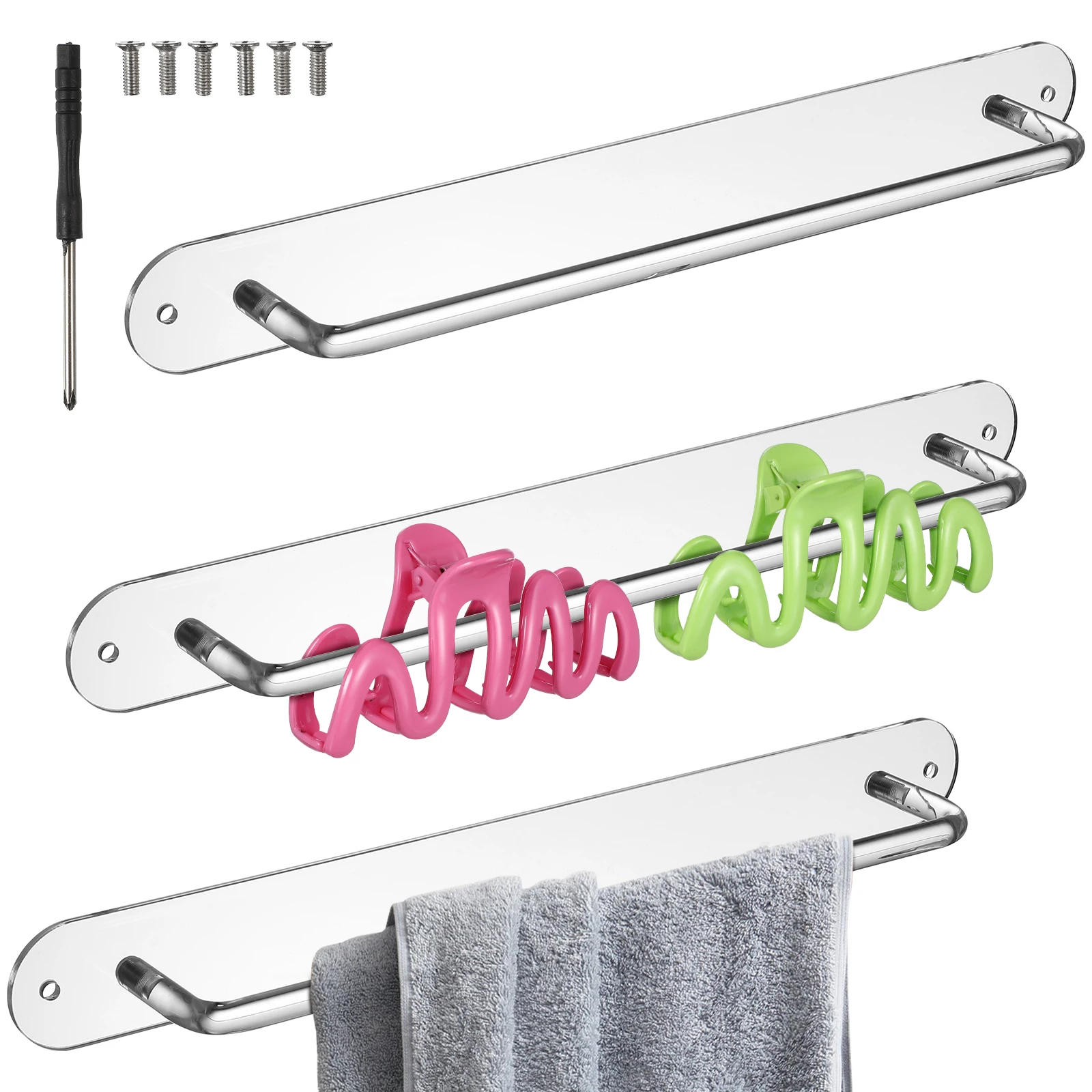 

Органайзер для заколок для волос для девочек, стеллаж для хранения когтей, подставка для продавцов, акрил