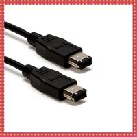 B74A 2X Black IEEE 1394 Firewire 400 To Firewire 400 Cable, 6 Pin/6 Pin Male / Male - 10 FT