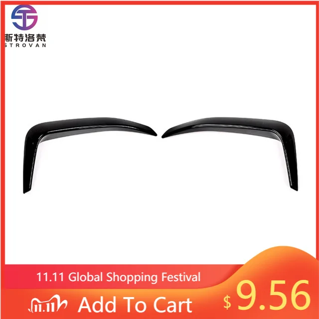 STLF ABS Front Spoiler Lip for  Fords Mustang Mach-E Gloss Black and Carbon Fiber for Choose