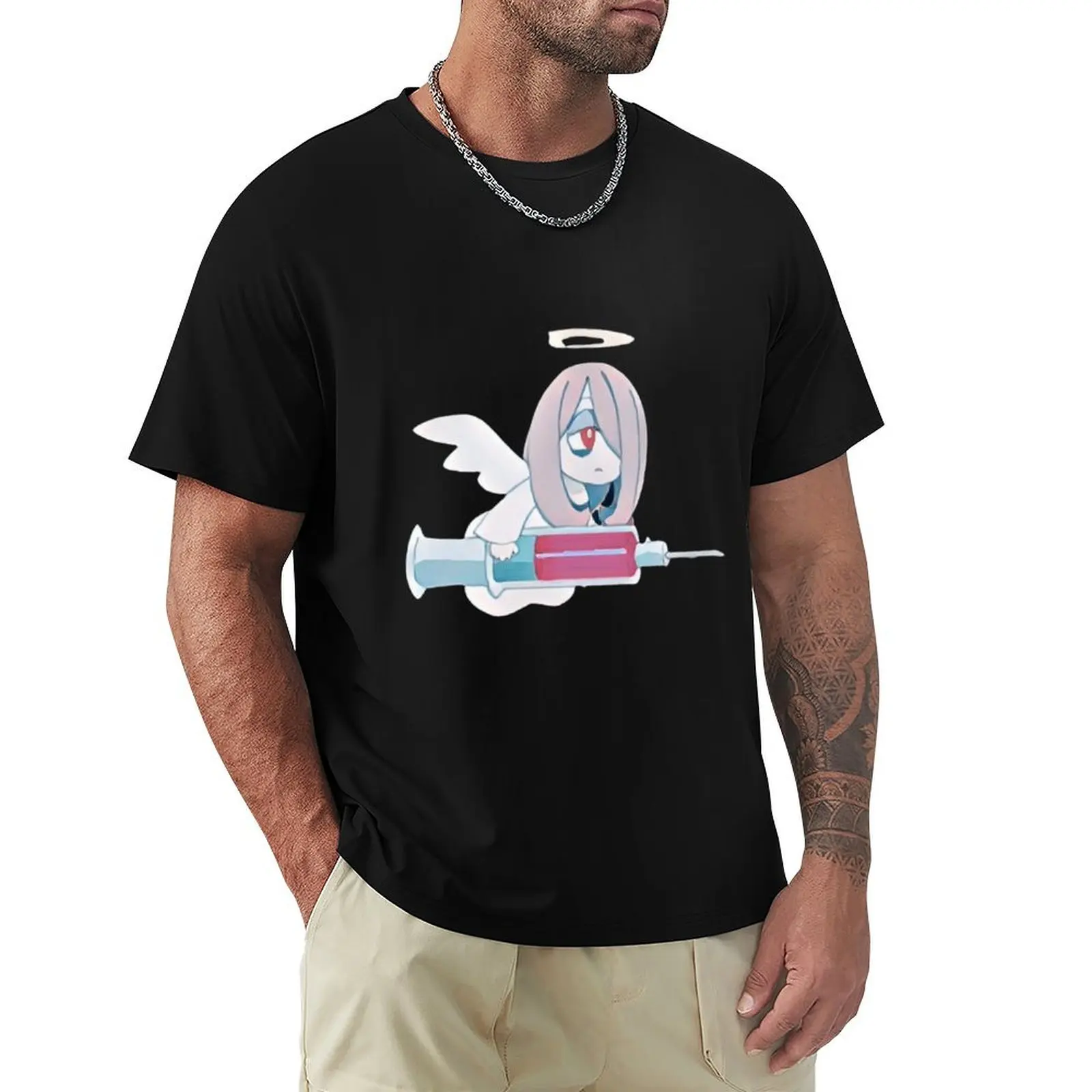 Camiseta Angel Sucy LWA (variante 1) de algodón suave, talla grande