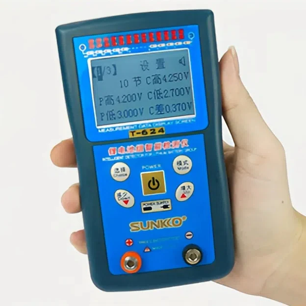 

T-624 24 Channel Battery Testing Equipment 0.000-5.000V with Paging/Analysis Display for Battery Pack Repair & Quality Check