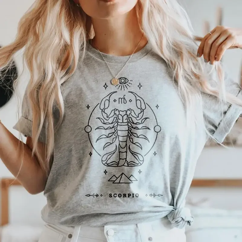Zodiac Horoscope T Shirt Scorpio Sing Birthday For Interested In Astrology
