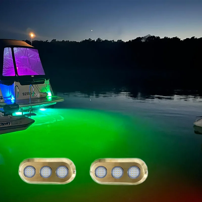 High Lumen Ocean 12V 24V 180W Waterproof IP68 Underwater Light for Superyacht