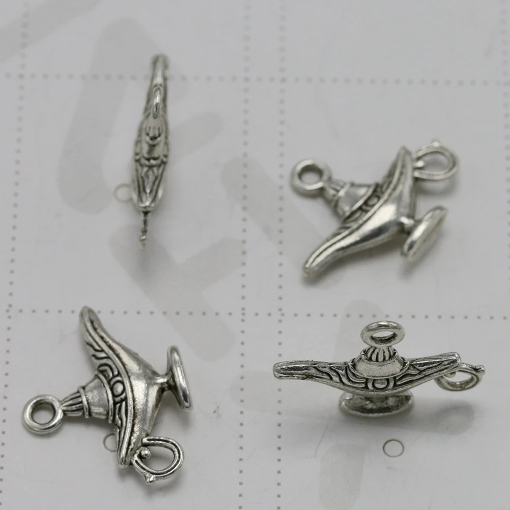 

20 Pcs Lamp Pendant Ornaments DIY Charms Jewelry Making Pendants Alloy Necklace