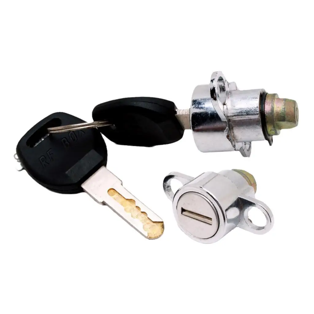 Car Roof Boxes Lock Keys Set Lock Core Lock Cylinder Sturdy Roof Rack Lock Key Set Replacement for Ski Rack Skiing Accessories