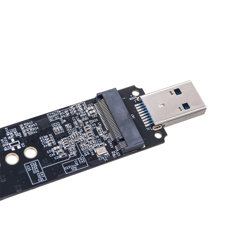 Adaptador de protocolo Dual M.2 SATA/NVME SSD, placa de conversión JMS581DL, Chip M2 A USB 3,1, tipo A, compatible con 2230, 2242, 2260, 2280, M2 SSD