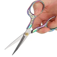 1PC Stainless Steel Vintage Scissors Sewing Fabric Cutter Embroidery Tailor Thread Scissor Tools for Sewing Shears 6