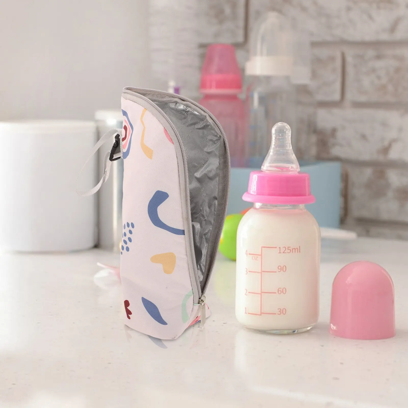 Portable Baby Bottle Insulated Bag Thermal Cooler Large Capacity Aluminum Foil Milk Bottle Warmer Tote Breastmilk Storage