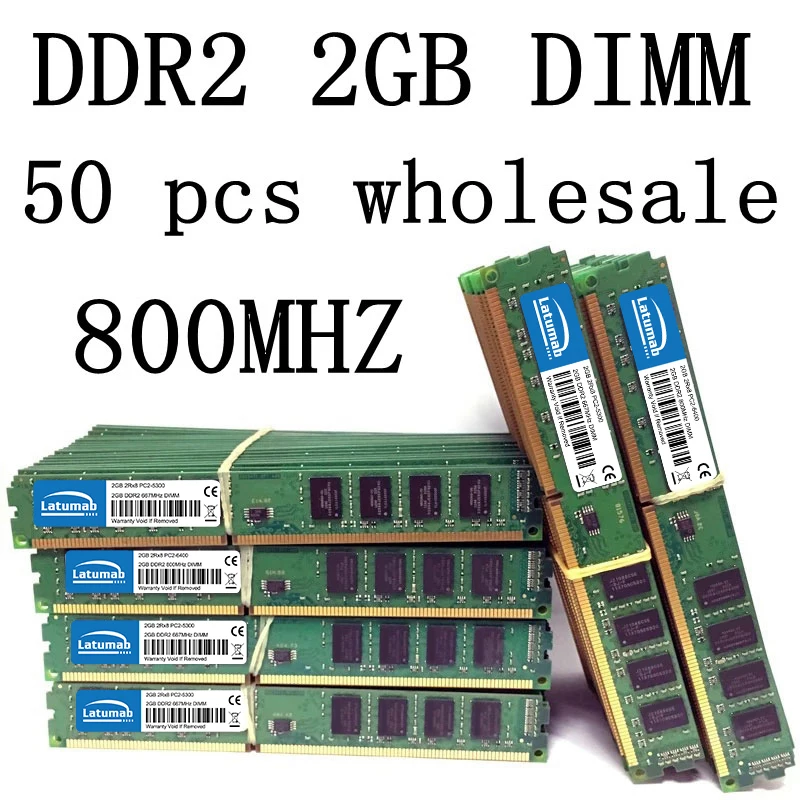 Memoria DDR2 PC RAM 2GB 8GB 16GB 667MHz 800MHz Desktop Memory PC2-5300U PC2-6400U UDIMM 1.8V 240Pins DDR2 RAMs Memory Module