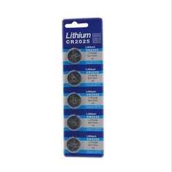 5pcs/lot CR2025 2025 button cell battery 3V  for  automobile remote control computer motherboard electronic