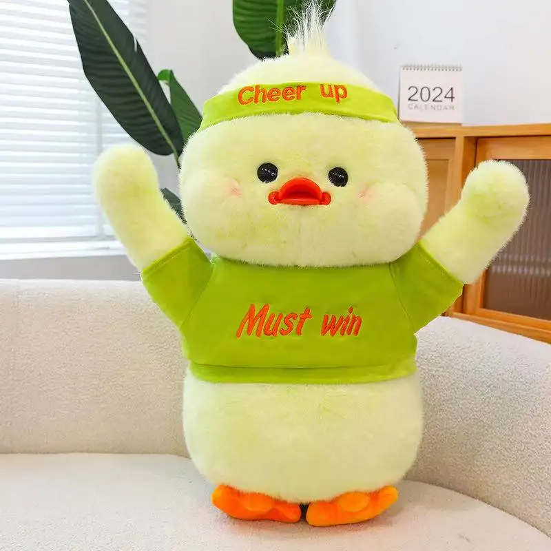 

The latest refueling duck figurine Kawaii plush toy figurine cartoon anime cute pillow children's birthday gift fun doll