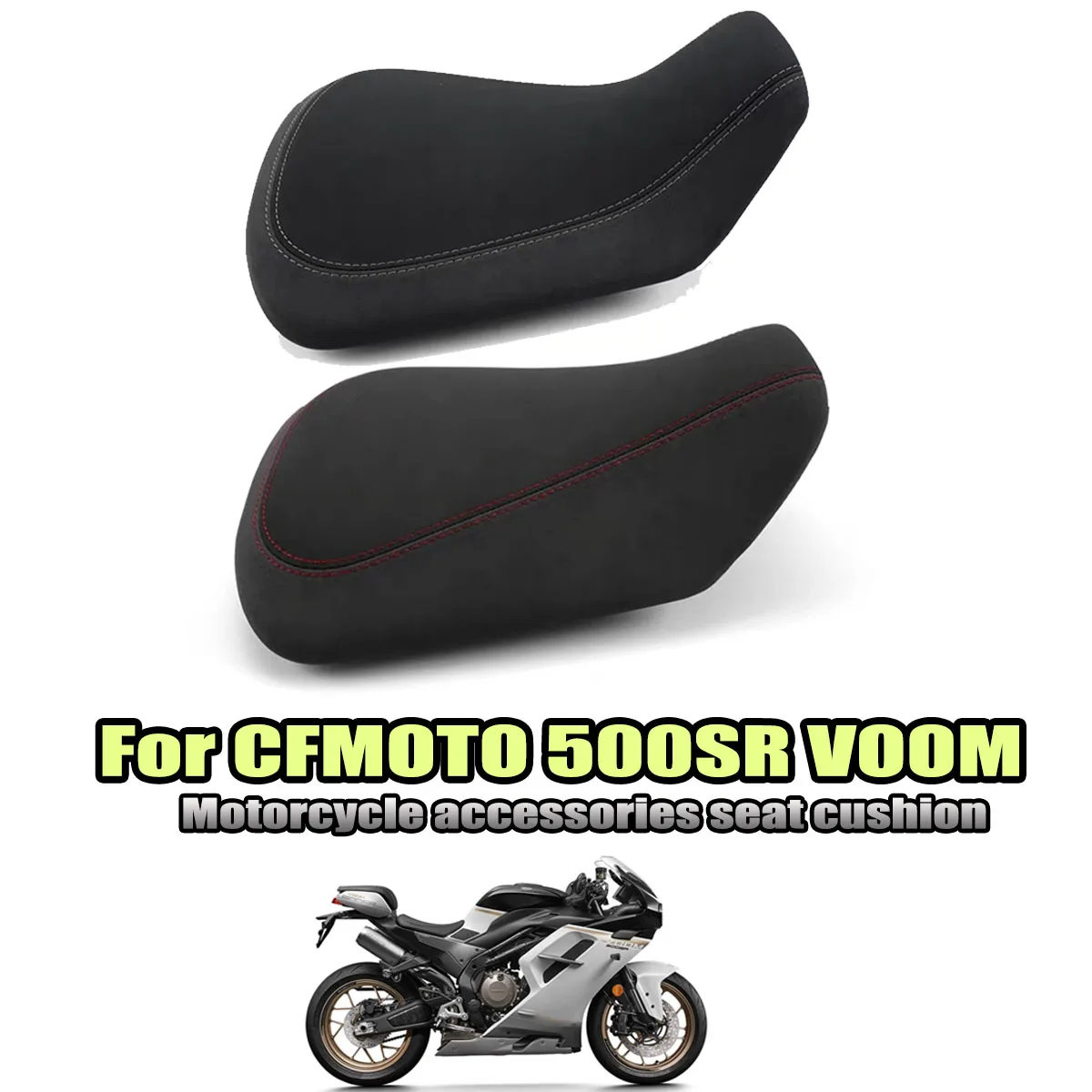 

Motorcycle driver front seat assembly seat cushion Height and Lowering front seat cushion Fit For CFMOTO 500SR VOOM 500 SR