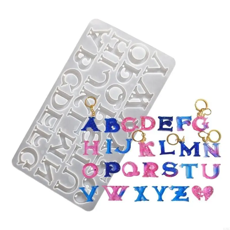 

R3MC Sturdy Silicone Mould for Making Personalize Alphabets Pendants for Handcraft Elegant and Home Projects Supplies
