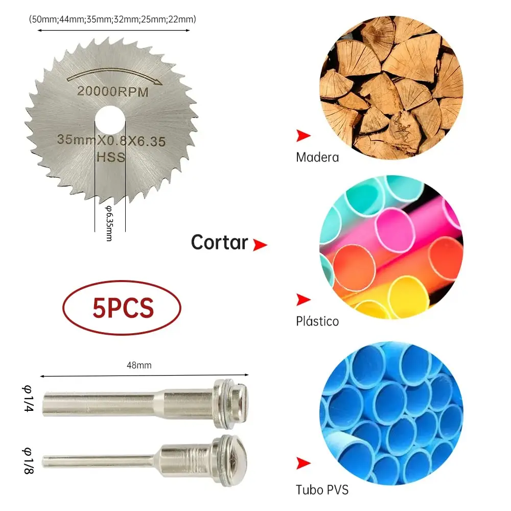 88 piezas Juego ruedas corte herramientas rotativas,10 Rueda corte doble malla, 10 Ruedas corte diamante