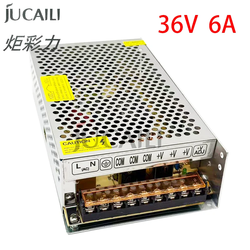 JUCAILI 36V 6A Power Supply S-220-36 for large format inkjet printer 50HZ 60HZ Transformer AC 110V 220V
