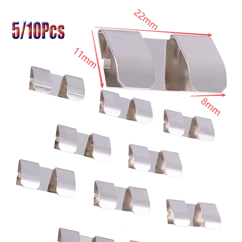 5/10Pcs Steel Dual AA CR2 Leaf Spring Battery Contact AA Battery Connector BC-5206 Positive And Negative Electrode Springs Piece