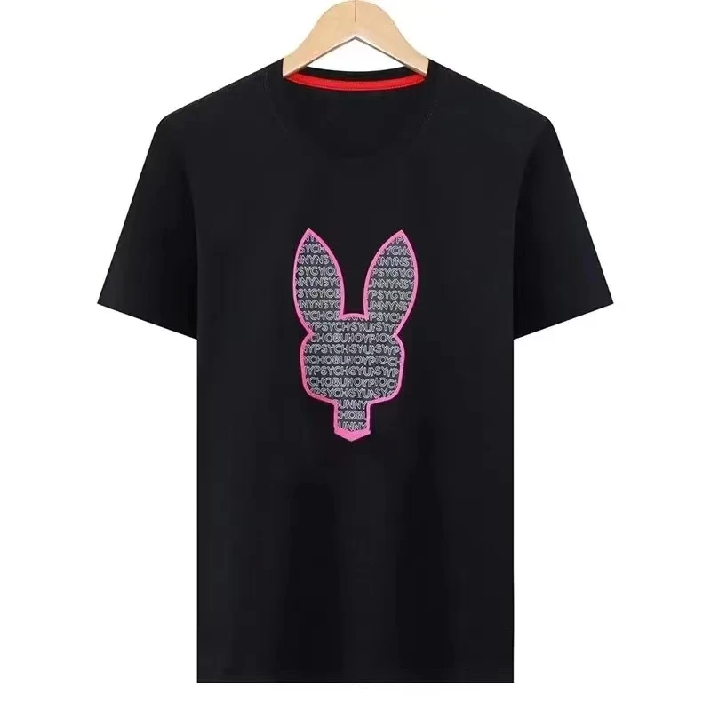 Men Women T-shirt Letter Heart Embroidery Back Printing Cotton Summer O-neck Short-sleeved Couple Loose Casual T-shirt