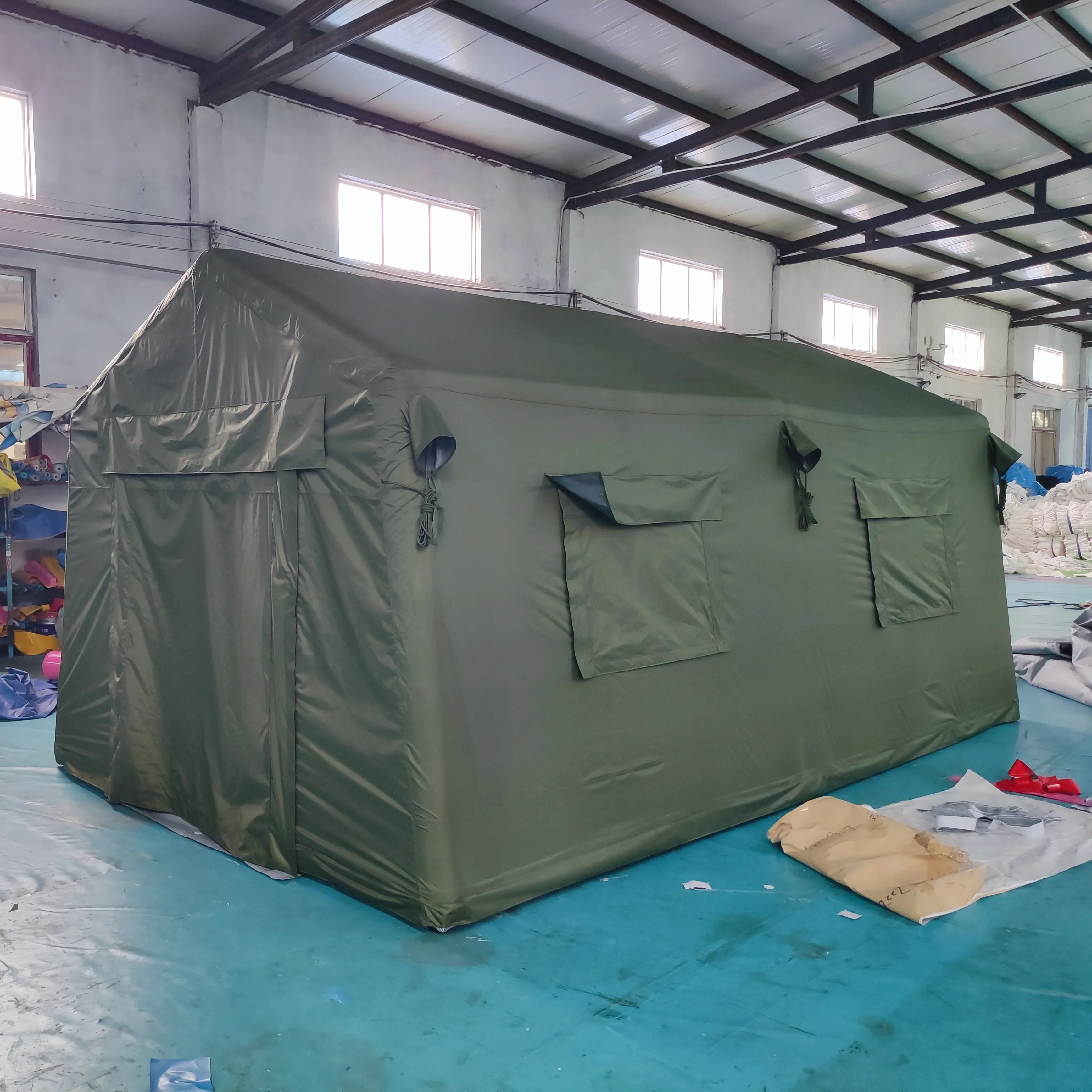 40 square Meter Glamping Wall Emergency Relief Hike Tunnel Tent Outdoor Sanitation Tent  Survival Shelter