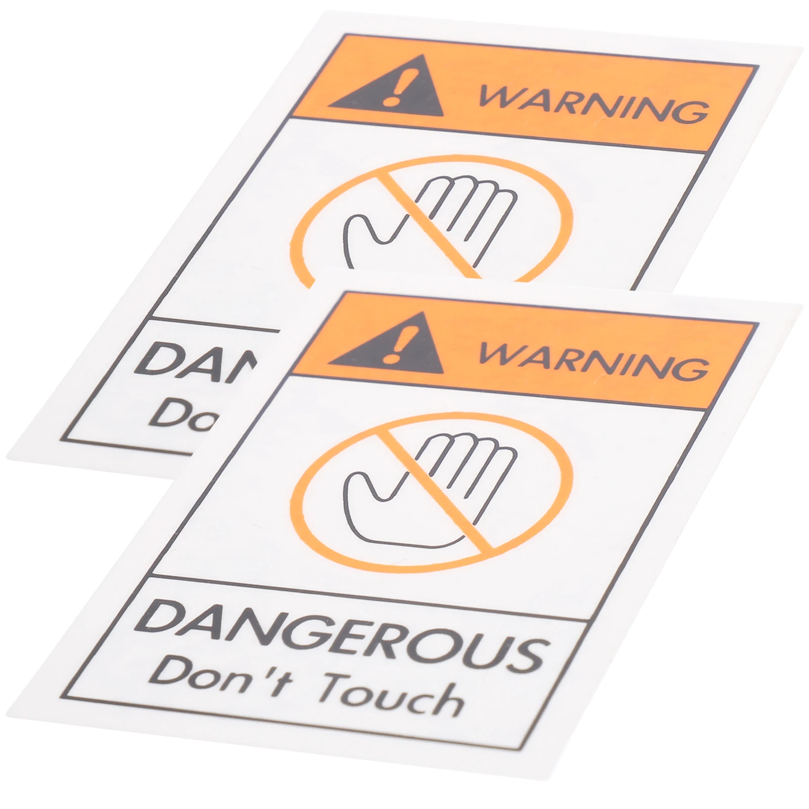 2 Pcs Warning Label Decal Please Dont Touch Sign Decals Not Stickers Safety Keep off Don't Anything